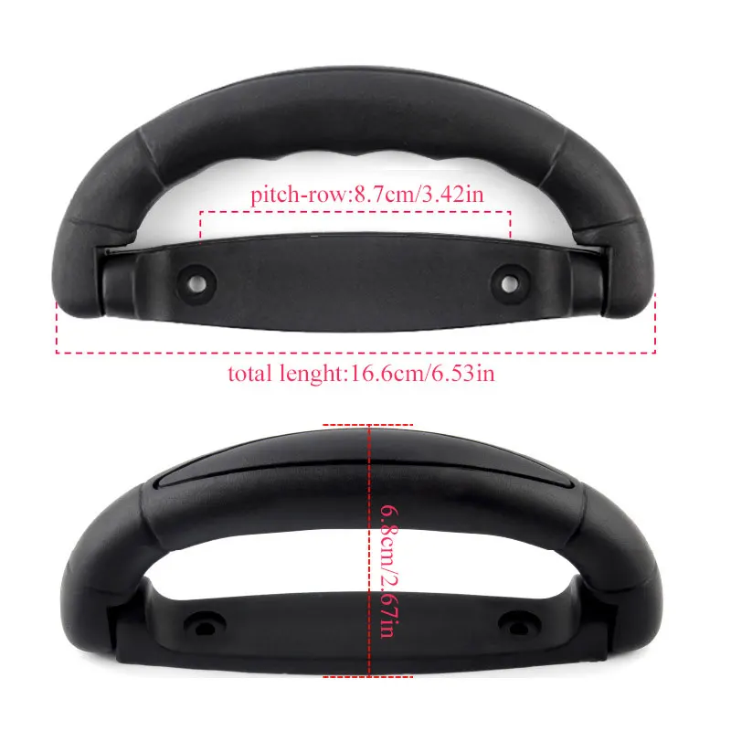 Высококачественный черный запасной чемодан кейс ящик пластиковая ручка для