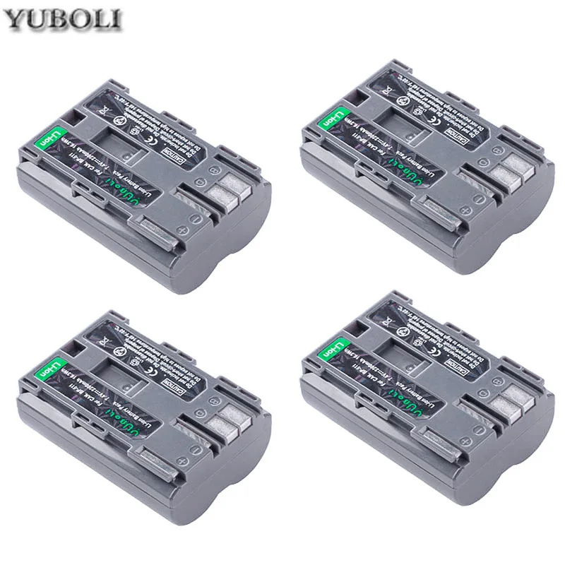 4 шт. 2200 мА/ч, BP-511 BP511 BP 511 BP-511A Батарея для Canon G6 G5 G3 G2 G1 EOS 300D 50D 40D 30D 20D 5D MV300i цифровой Камера - Цвет: 4battery