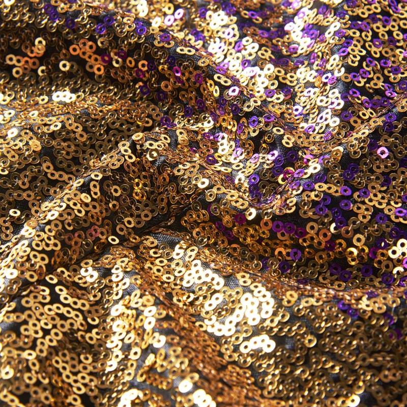 PYJTRL Men Stylish Gradual Change Gold Purple Blue Pink Green Sequins Suit Jacket Party Wedding Banquet Nightclub Singers Blazer | Мужская