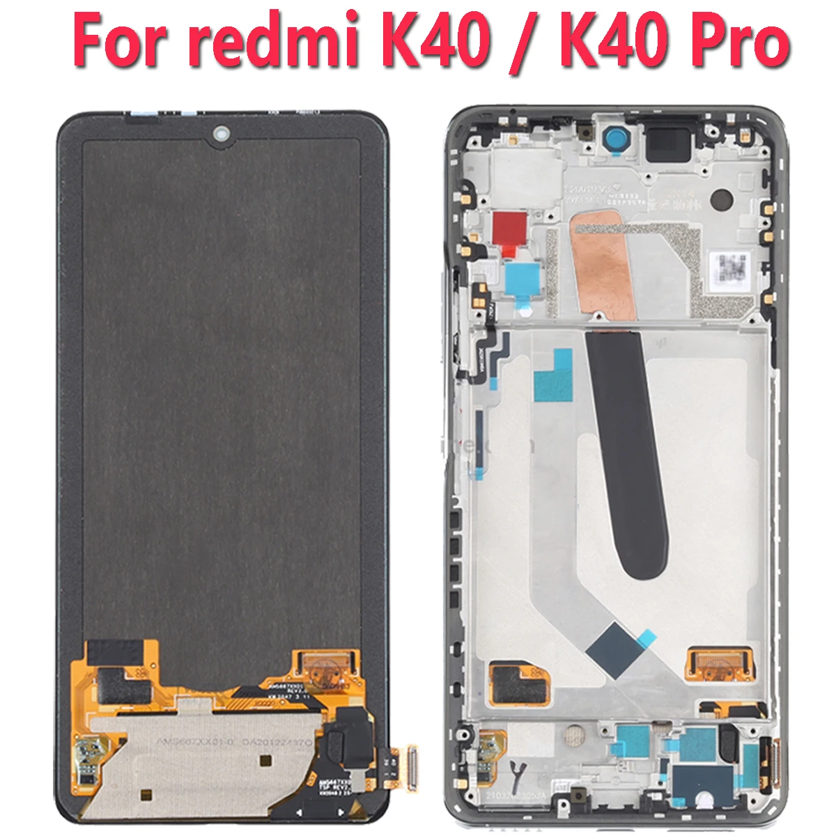 Pantalla LCD AMOLED Original de 6,67 pulgadas para Xiaomi Redmi K40 Pro, digitalizador de pantalla t&aacute;ctil para Redmi K40Pro, LCD M2012K11AC M2012K11C-0
