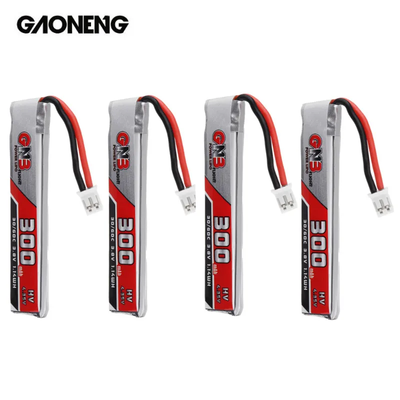 5 шт. Lipo аккумулятор Gaoneng GNB 3 8 В 300 мАч 30C 1S разъем PH2.0 для Happymodel Mobula7 Mobula 6 FPV Racing Cine Whoop