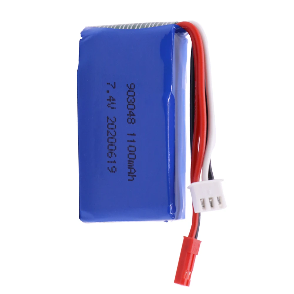 7 4 V 1100mAh 903048 Lipo батарея JST вилка для Wltoys V353 A949 A959 A969 A979 k929 RC Дрон автомобили лодки