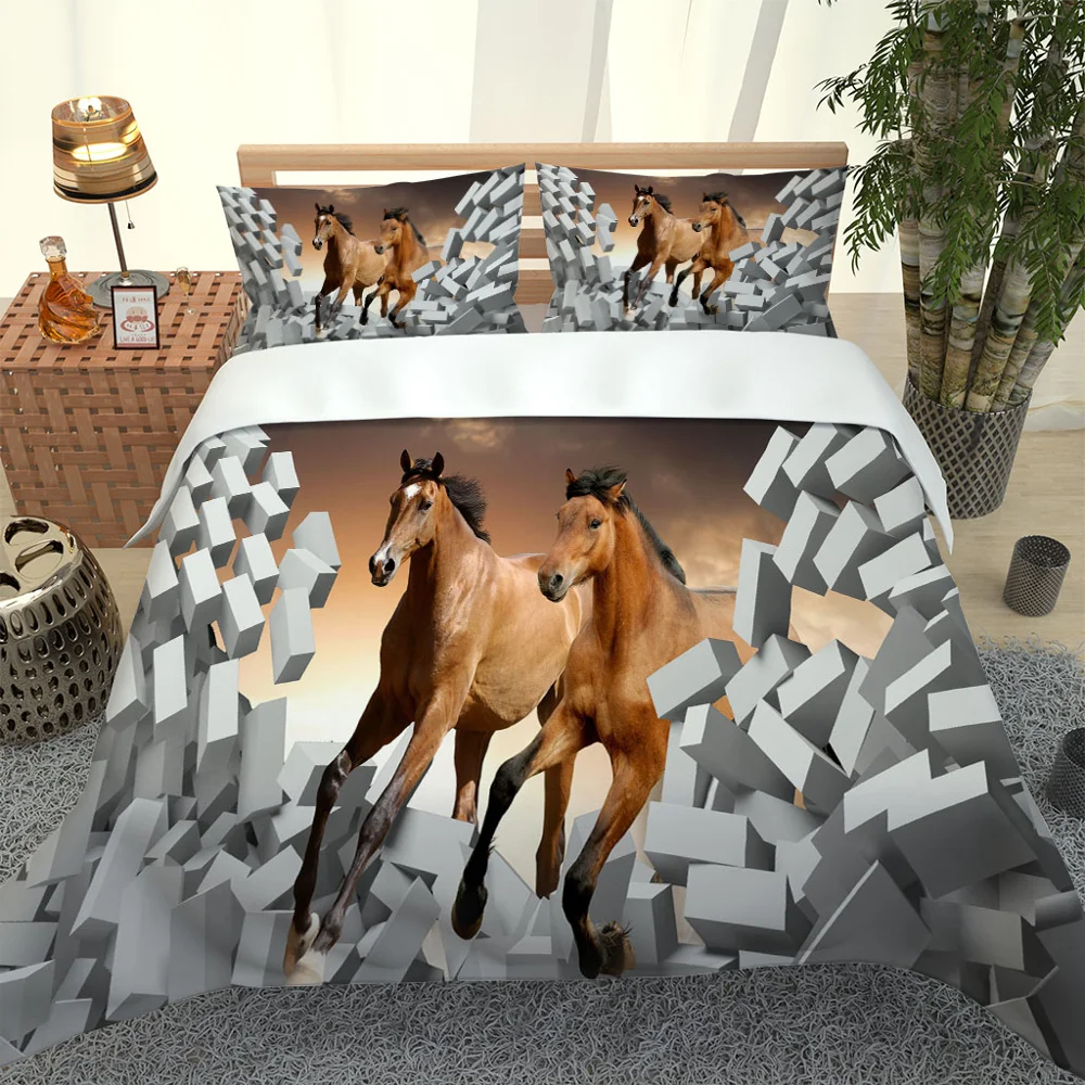 

Натуральная индивидуальная стильная кирпичная коричневая лошадь, занавески, наволочка, постельное белье, королевская элегантная охлаждаю...