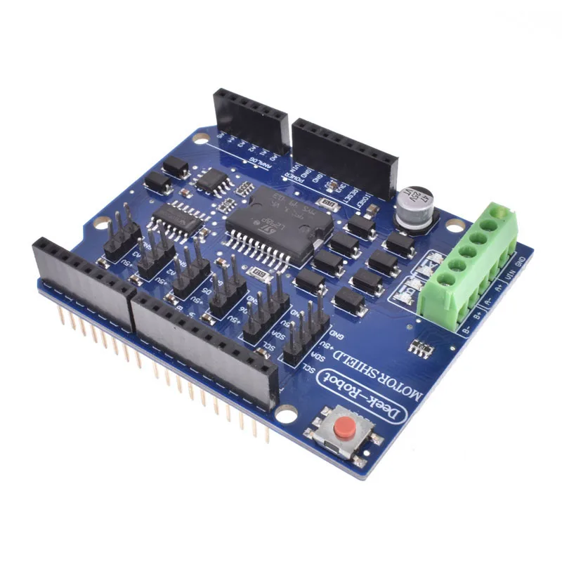 Модуль драйвера двигателя постоянного тока для Arduino uno L298N L298P R3 экран 5 в 12 В 2 а
