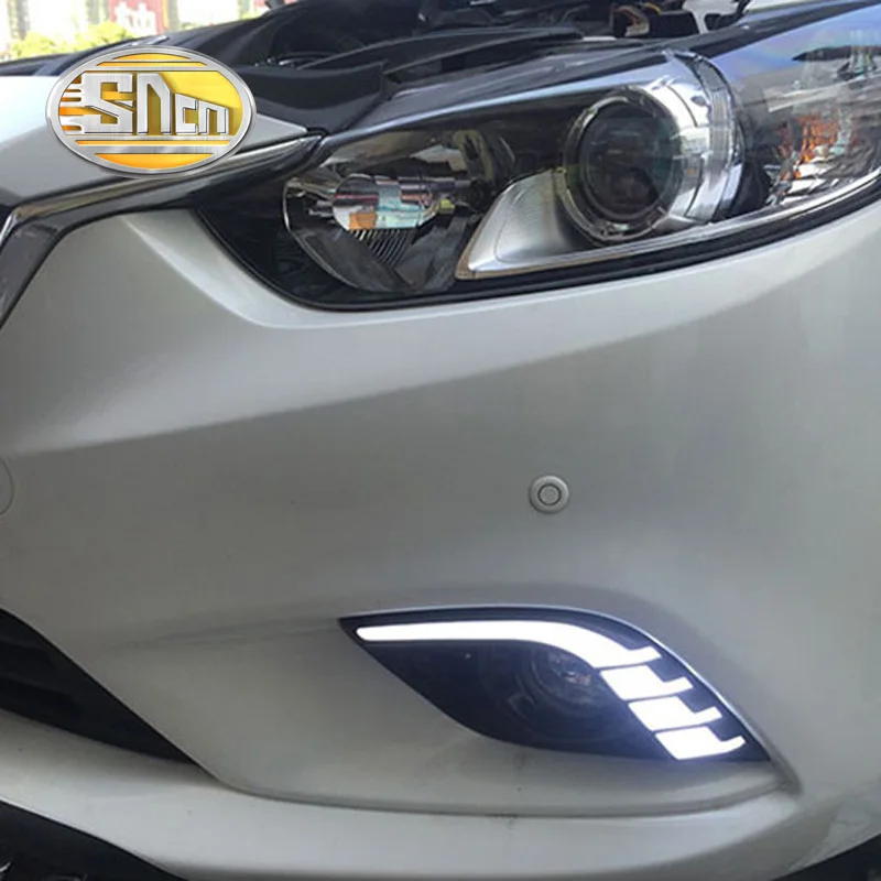 Дневные ходосветильник огни для Mazda 6 2013 2014 2015 2016 светодиодные дневные ходовые