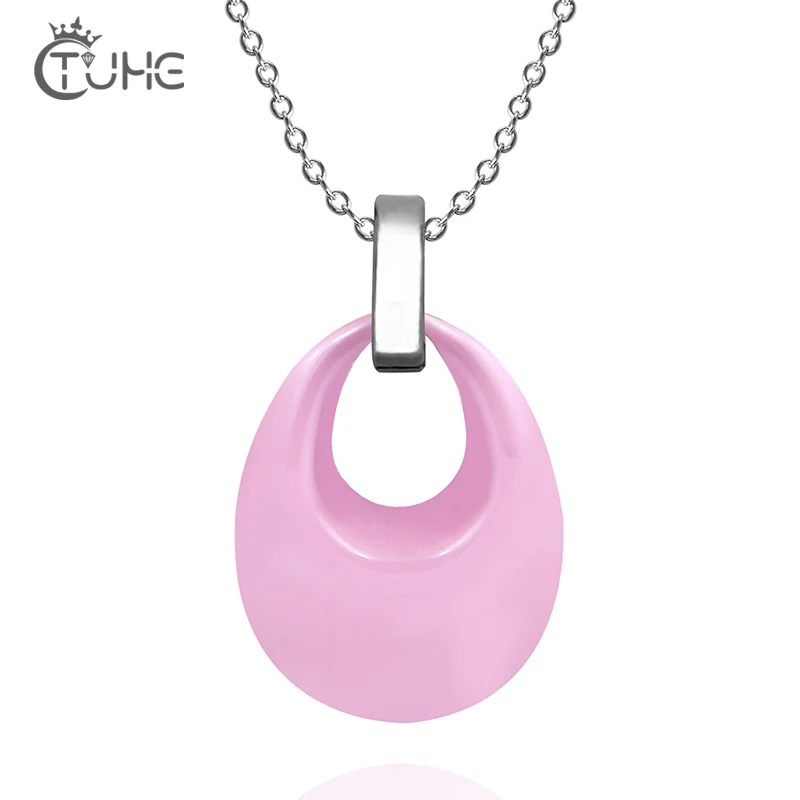 10 шт./лот простой дизайн для женщин 3 цвета капля воды ожерелье массивная