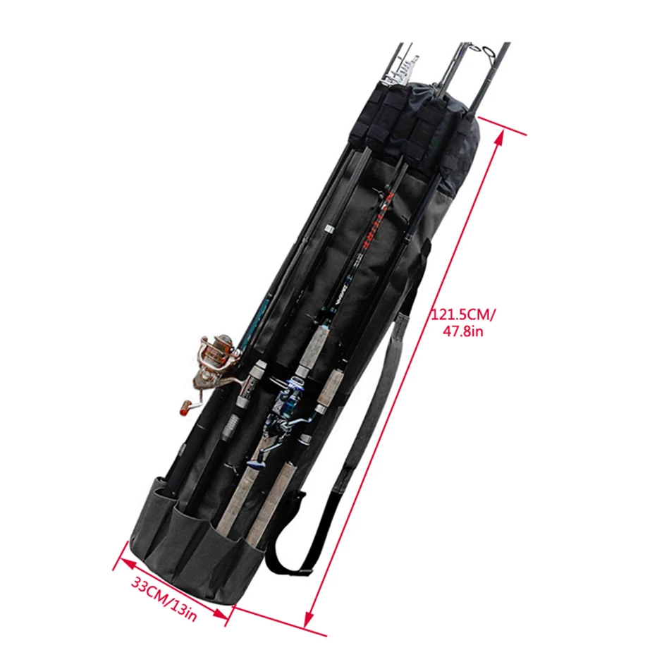 Складная сумка для рыбалки чехол с несколькими карманами удочки