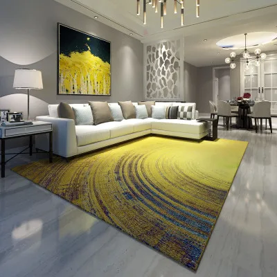 저렴한 200cm * 300cm 큰 양탄자 페르시아어 작풍 간단한 현대 목가적 인 직사각형 가득 차있는 조각 지상 매트 거실 양탄자 깔개
