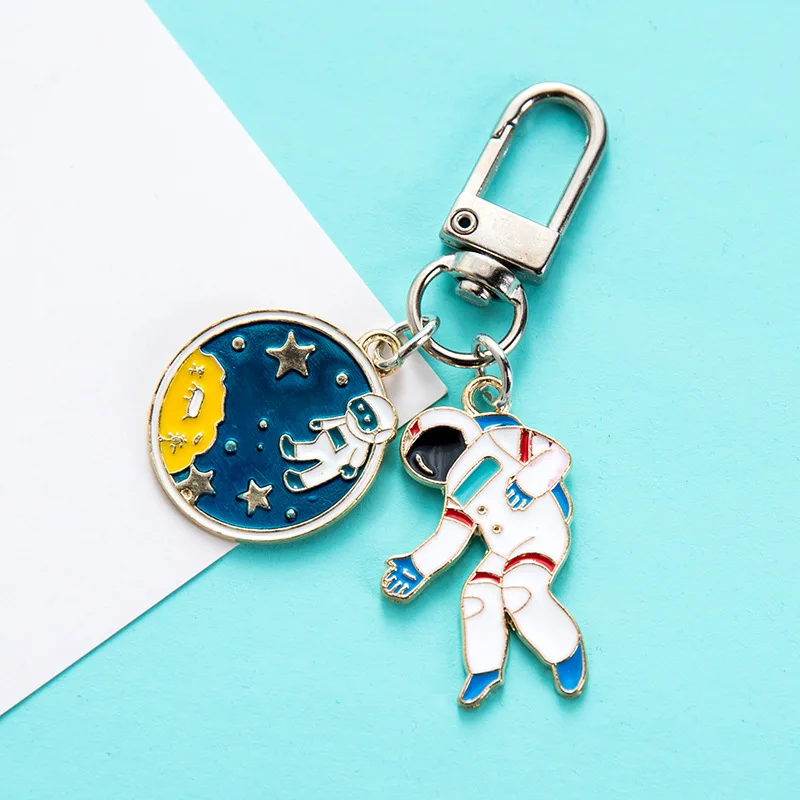 Брелок для ключей с космосом роботом астронавтом украшение рюкзака сумка