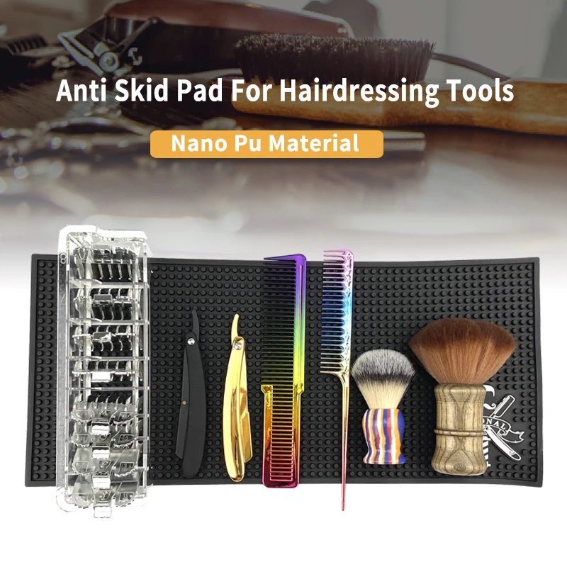 

Non Slip Hairdresser Tool Pad Anti Skid Mat Cushion For Barber Shop Salon Clipper Clip Scissors Comb Pad Barber Work Station Mat