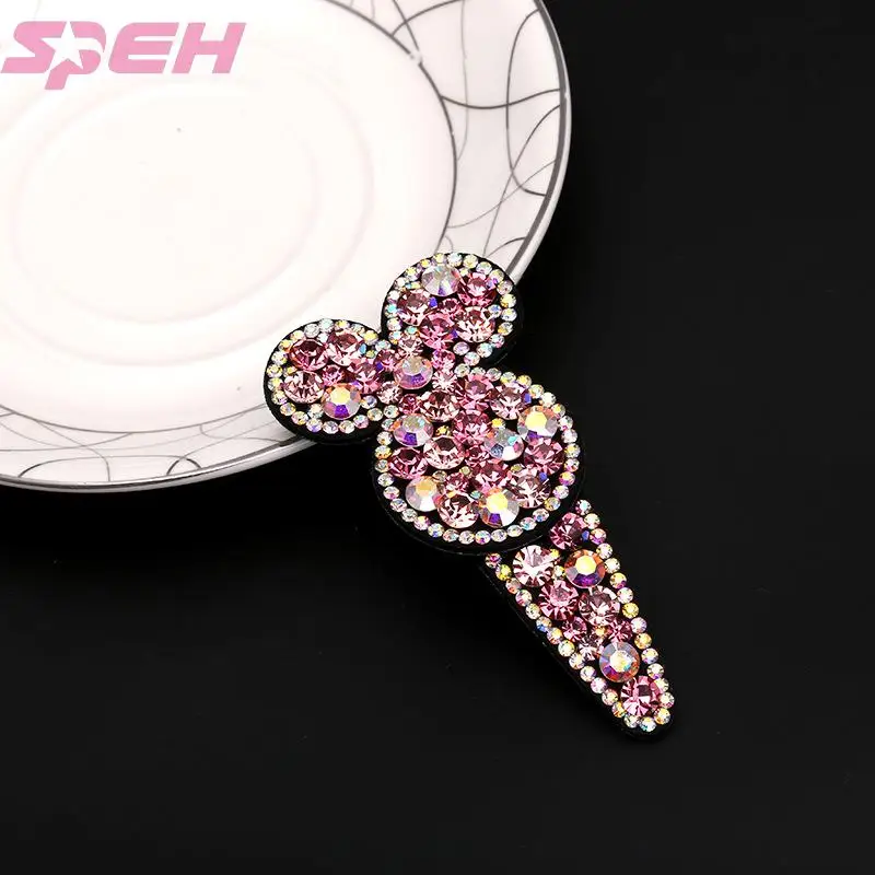 Wholesale hair accessories headwear hairpin  side clip crystal  Rhinestone top clip Bangle female headwear hairpin