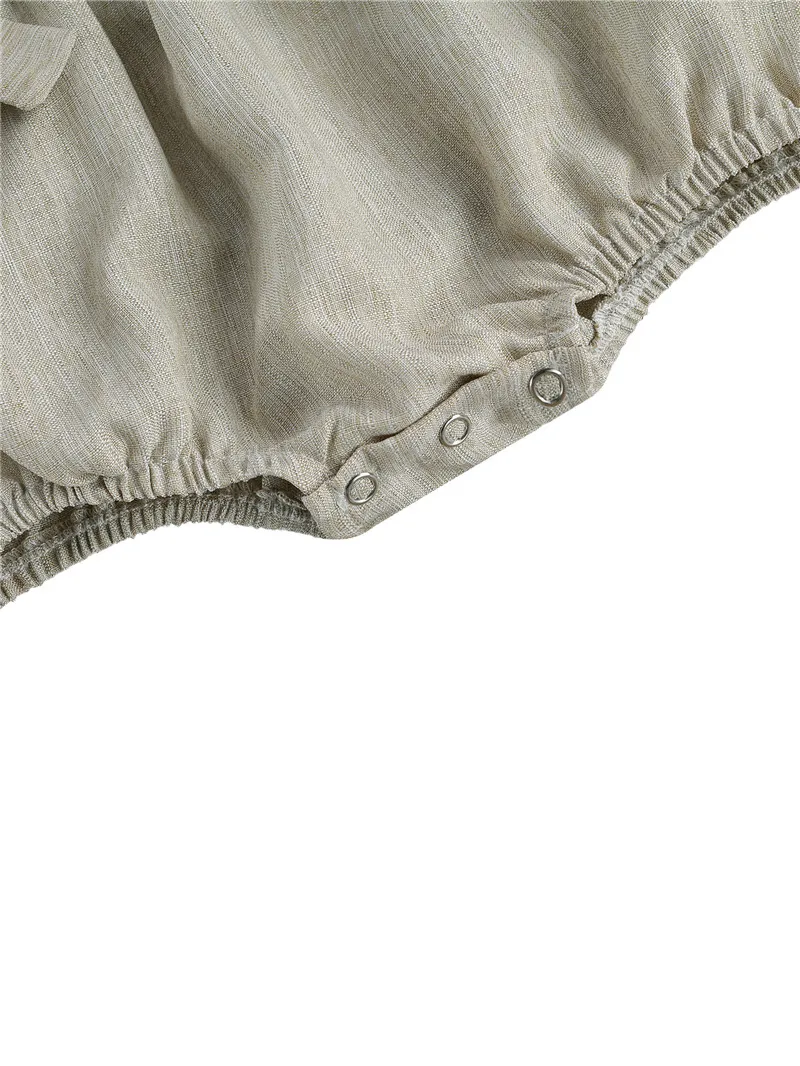 

2021 Fashion 0-24M Solid Color Baby's Romper Sleeveless Round Neck Bowknot Waist Triangle Crotch Rainbow Romper for Summer