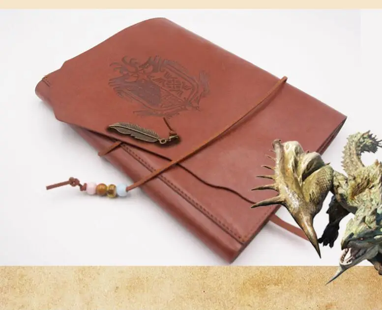 Игра Monster Hunter Косплей ретро из искусственной кожи записная книжка Журнал Дневник
