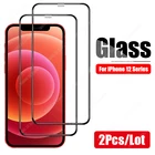 Закаленное стекло для iPhone 12 Pro, Защита экрана для Apple iPhone 12 Mini, Защитное стекло для iPhone12 12Pro Max 5G 2020, 2 шт.