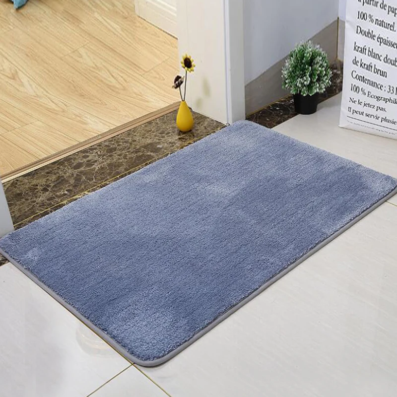 

Короткие Плюшевые коврики для входной двери, домашние прямоугольные ковры, журнальный столик для гостиной, простой коврик для спальни, кухо...