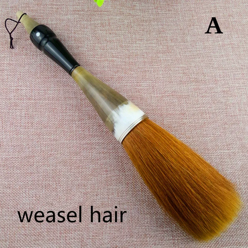 Chinese Calligraphy Brush Oxhorn Penholder Brush Pen Extra Large Bear Weasel Hair Paint Brushes Art Stationary Supplies