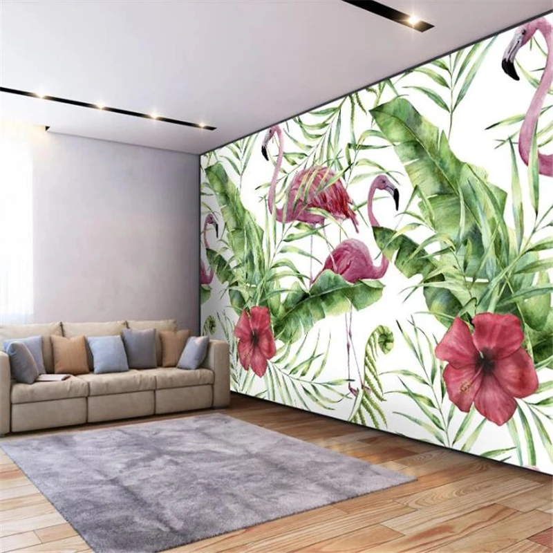 Большие фрески wellyu на заказ модное украшение для дома ручная роспись тропические