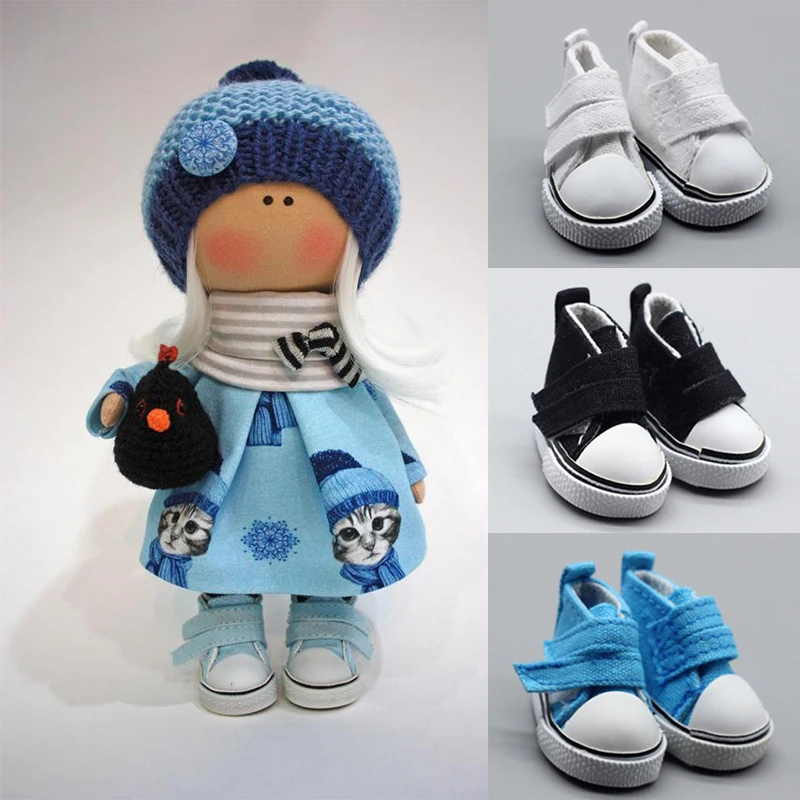 Лучшая распродажа 5 см холщовая обувь джинсовые мини игрушки 1/6 кукол кроссовки