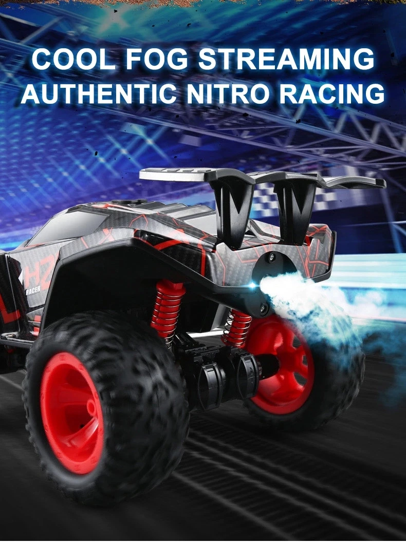 

336-86J 4WD RC Cars Off Road 4x4 Remote Control Car 1/12 RC Drift Car With Fog Stream 5 Lighting Modes 40Min Play Time