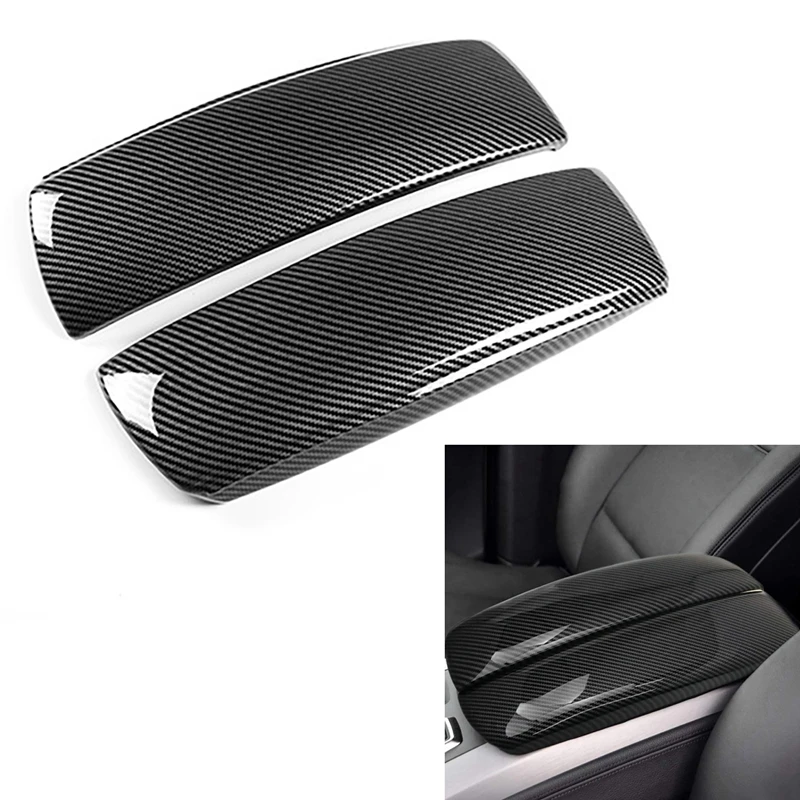 

Carbon Fiber Car Center Console Armrest Box Panel Cover Trim Decoration Stickers for-BMW X5 E70 X6 E71 2008-2013
