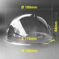 7 67 inch indoor outdoor acrylic clear dome cover high speed optical ball transparent lens cap security cctv camera dome housing