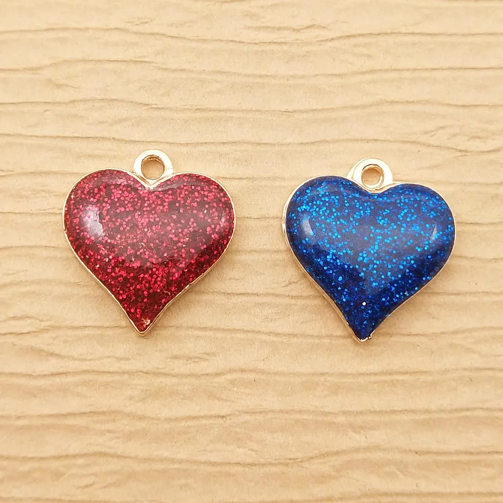 

10pcs 15x17mm enamel heart charms for jewelry making fashion earring pendant necklace charm bracelet charms diy finding