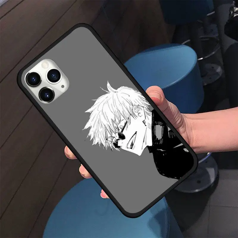 

Jujutsu Kaisen Satoru Gojo anime Phone Case For iphone 5S 6S 7 8 11 12 XR XS SE Plus Pro ProMax Cover Fundas Coque