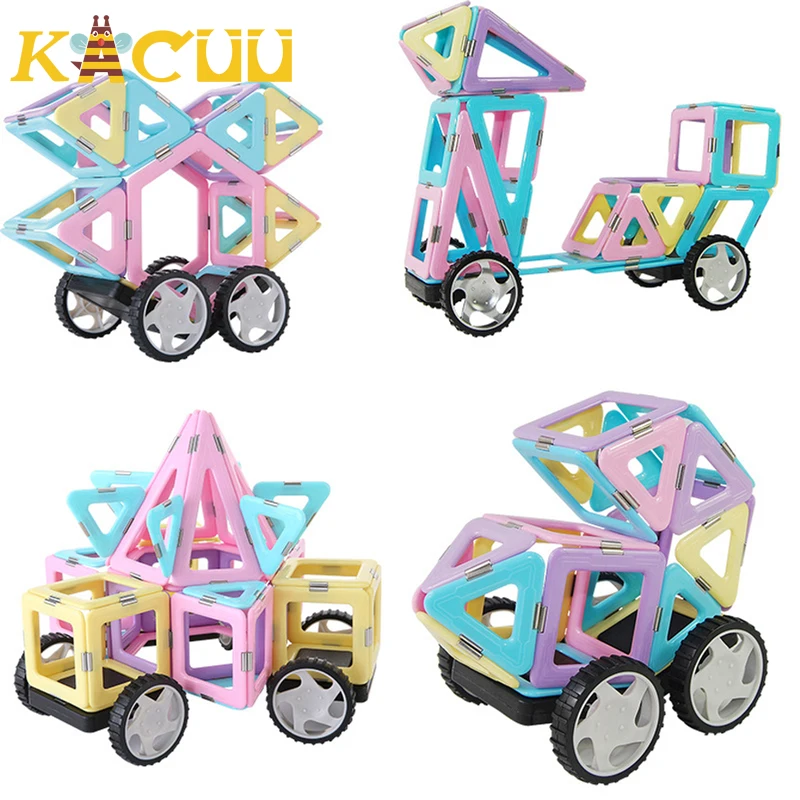 2020 новейший большой набор магнитных конструкторов розовые строительные магниты