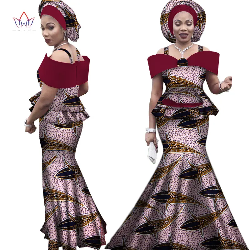 Бесплатная повязка на голову африканские комплекты для Женщин Дашики размера