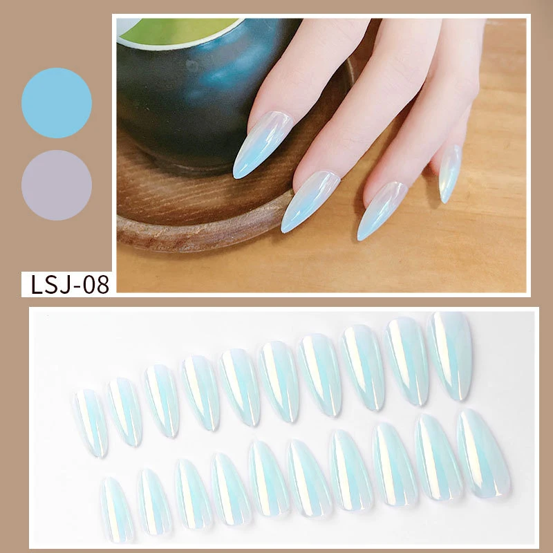

Coffin Stick Display Full Cover Bow Fake Nail Stiletto Tip Clear Press on Long False Nail Artificial Designs Matte Nail Art