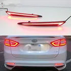 Автомобильный светодиодный задний бампер лампы для Ford Fusion Mondeo 5 MK5 2013 2014 2015 2016 2017 2018 тормоза отражатель Противотуманные фары задних сигнальных огней