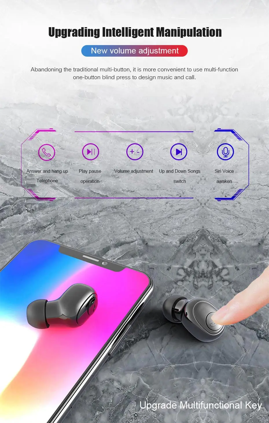 Наушники Bluetooth для samsung Galaxy S10 Lite 5G S10e S9 S8 Plus Note 10 9 8 Беспроводные Наушники-капельки с зарядным устройством+ микрофон