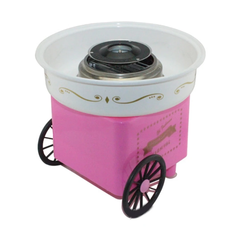 

Retro Carriage Cotton Candy Machine Fashion Mini Candy Floss Maker Home Use Countertop Electric Nostalgia Trolley