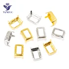 YANRUO 4610 восьмиугольник высокое качество Серебро Золото когти Стразы для шитья стекла шитье стразами для одежды