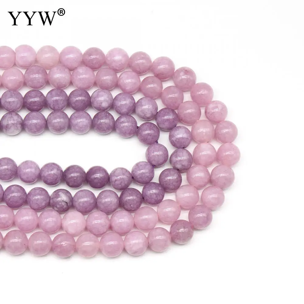 

Angelite Loose Round Beads Mix Pink Purple Color 6mm 8mm 10mm Angelite Beads for Jewelry Making Needlework Bracelet Necklace