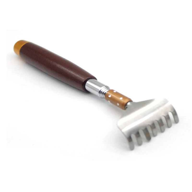 

Q1QD 1pc Metal Extendable Back Scratchers Body Scratcher Telescopic Massager