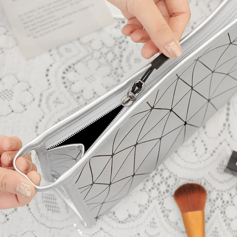 Модная Женская дорожная косметичка из искусственной кожи для хранения Мужская