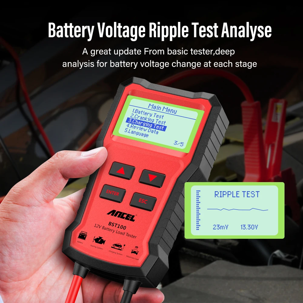 Диагностический прибор ANCEL BST100 диагностический OBD2 12 В PK KW600 | Автомобили и