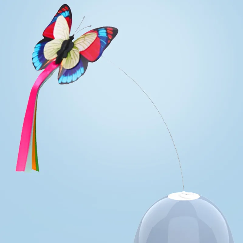 

Electronic Pet Cat Toy Smart Automatic Funny Cat Exercise Toy Electric Rotating Kitten Toys Butterfly Cat Stick Interactive Toy