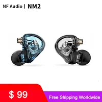 NF Audio NM2 Dual Cavity Dynamic In-ear Monitor Earphone with Adaper(6.35 to 3.5) 2 Pin 0.78mm Detachable Cable IEM