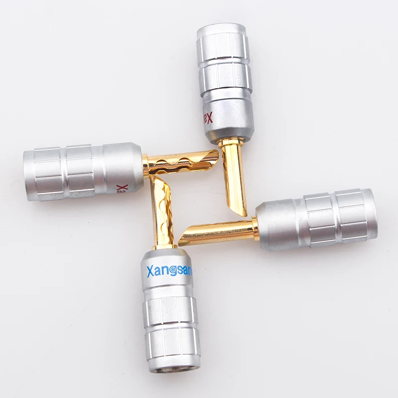 8pcs/20pcs/50pcs/100pcs pure copper sawtooth banana plug horn power amplifier audio screw solder-free | Электроника