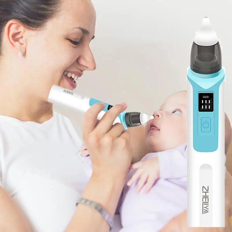 

New Rechargeable Baby Nose Cleaner Silicone Adjustable Suction Child Nasal Aspirator Health Safety Convenient Low Noise Newborn