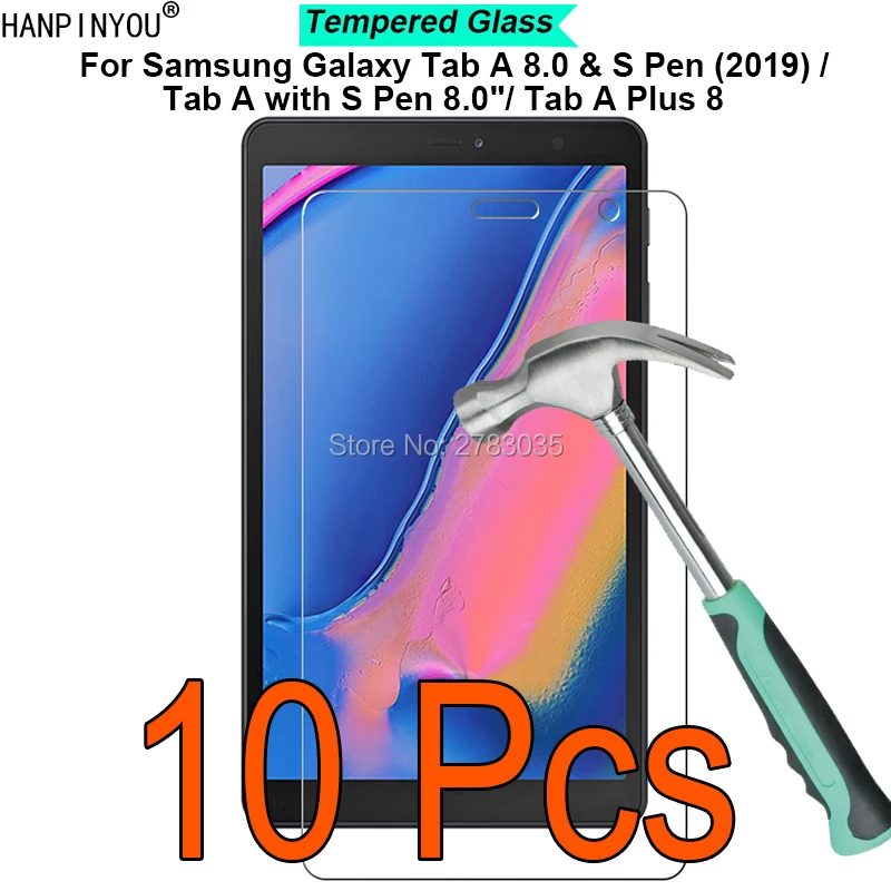 

10 шт./лот для Samsung Galaxy Tab A с S Pen 9H твердость 2.5D ультратонкое Закаленное стекло Защитная пленка для экрана