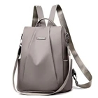 Популярный женский рюкзак 2021, повседневная нейлоновая однотонная школьная сумка, модная Съемная сумка через плечо, женская сумка