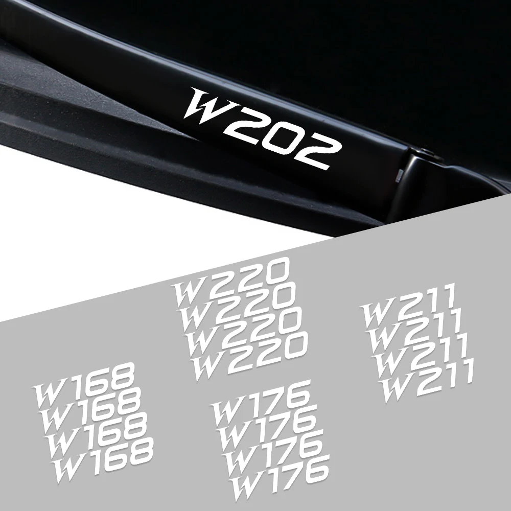 

For Mercedes Benz C E SLK CLS M GL GLC A45 CLA45 GLE W221 W222 C180 C200 4PCS Car Door Handle Wiper Decor Stickers Body Decal
