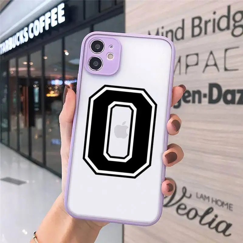 

Football number Phone Cases Matte Transparent for iPhone 7 8 11 12 s mini pro X XS XR MAX Plus cover funda