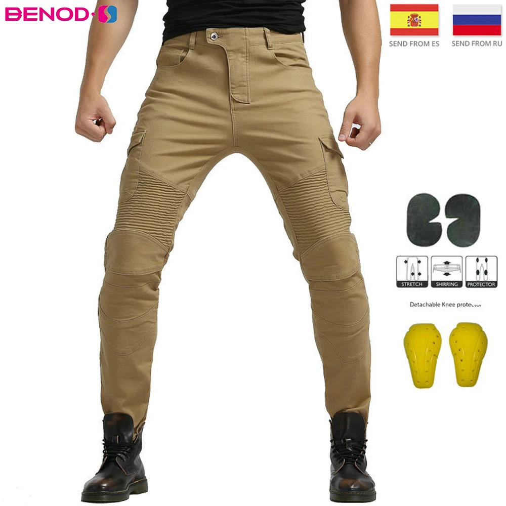 

Motocross protections Pants Moto Pantalon Jeans Protective Pants Motocross Racing Denim Breathable Jeans Protective Knee