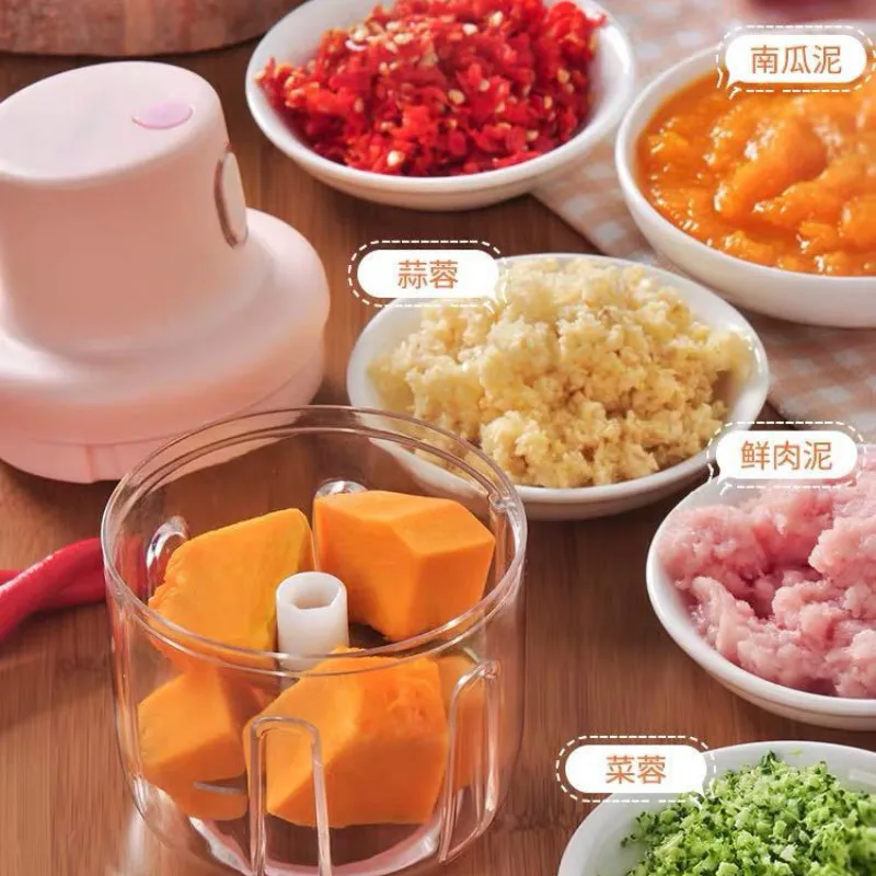 

Wireless Electric Garlic Press Mini Meat Grinder Juicer Household Fruit Vegetable Chopper Mixer Food Processor Kitchen Tools ZM