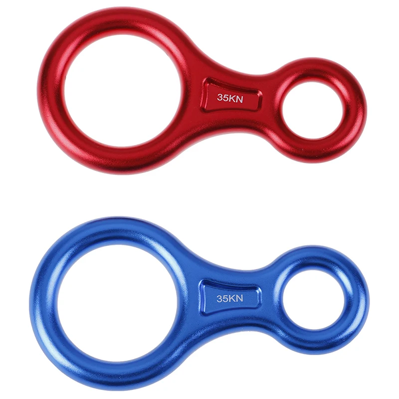 35KN Карабин Открытый скалолазание 8 Кольцо спуска веревка медленно Спуск