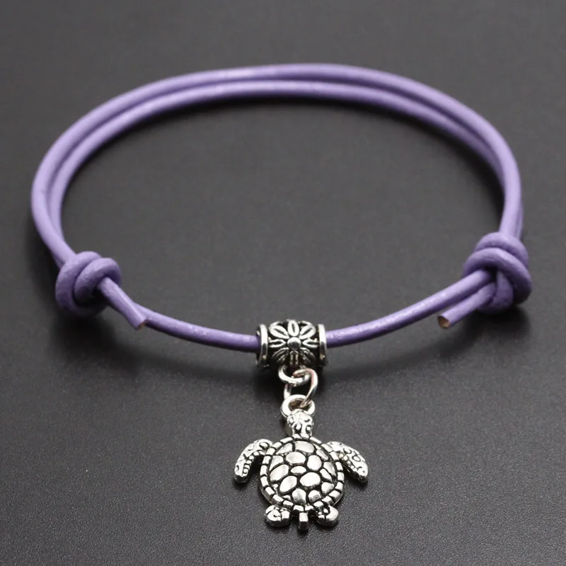 Модные подвески в виде собачьей лапы браслет на веревке с красной нитью Черный